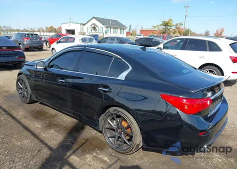 2014 Infiniti Q50 z USA, uszkodzony, nr VIN JN1BV7AR2EM702677